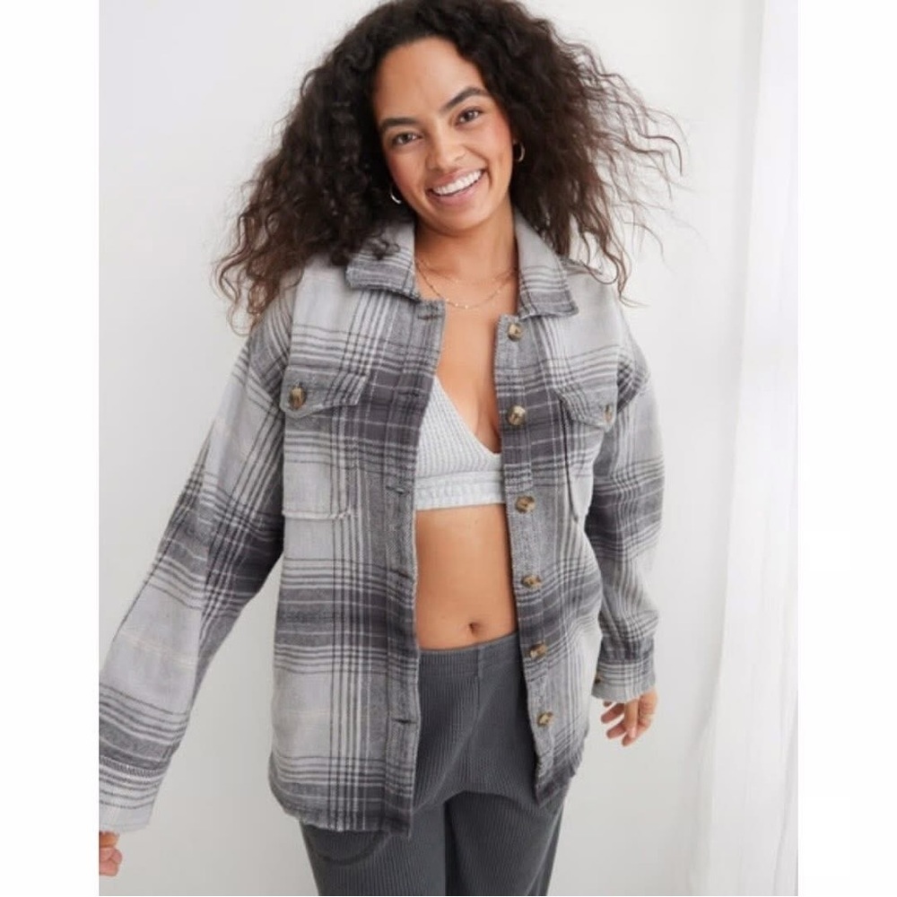 Plaid Gray Women's Jacket